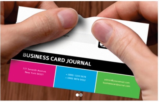 [P6464] NT Front Back Multi Colour Visiting Card Print 1000 Pcs