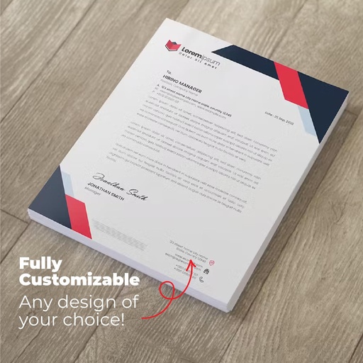 [P6508] Alabaster Paper One 100 Gsm Single Side A4 Letterhead 2000 Pcs