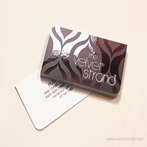[P6550] Valvet Single Side UV 350 Gsm Multi Colour Visiting Card 500 Pcs