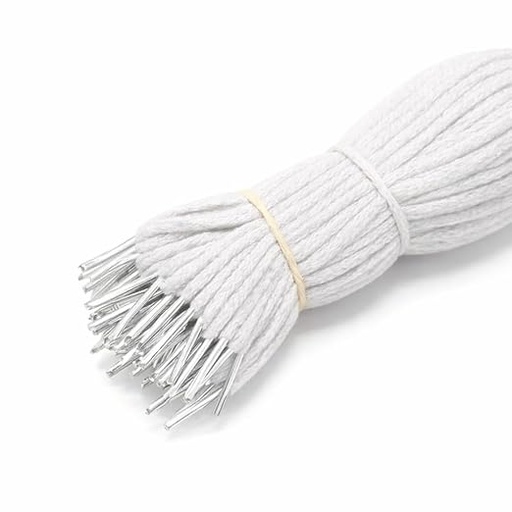 [P3331] White Tag Dori/File Laces 24 Inch-Pack Of 100