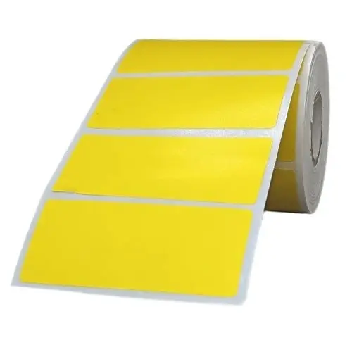 [P4315] Lemon Yellow 70mmx30mm/1up (2.8x1.2 Inch) 1515 Sticker Ribbon Barcode Label (B48)