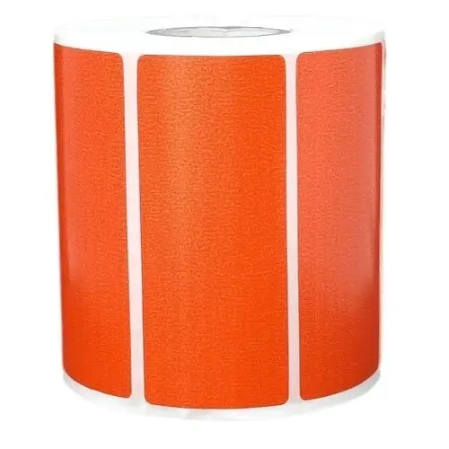 [P4320] Orange 80mmx35mm/1up (3.1x1.4 Inch) 1315 Sticker Ribbon Barcode Label (B48)