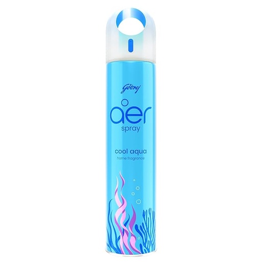 [P3264] Godrej Aer Spray Room Freshener-Cool Aqua 220ml/126g (B24)