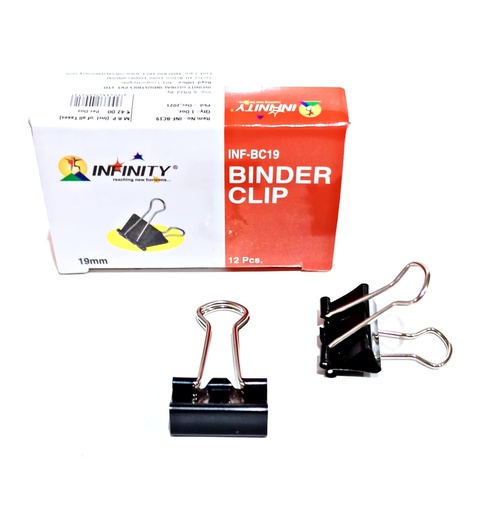 [P4012] Binder Clip-19 mm-1 Dozen