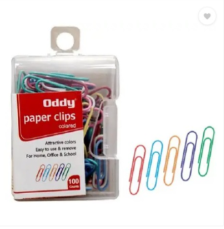 [P3308] Oddy Paper Clips U Pin 28mm Multicolour / PCC-D100 (B100)