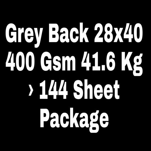 [P2284] Grey Back 28x40 400 Gsm 41.8 Kg