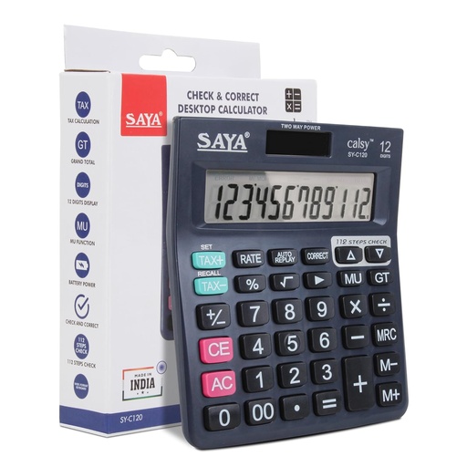 [P4482] Saya Calculator SY-C120 (12 Digit) Calsy XXX