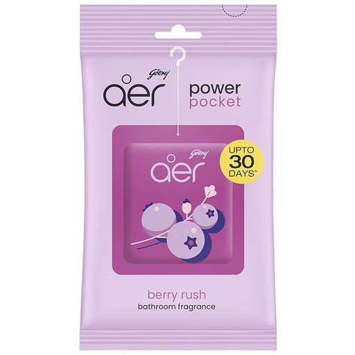 [P3814] Godrej Aer Power Pocket Berry Rush-Air Freshener Pouch (B120)