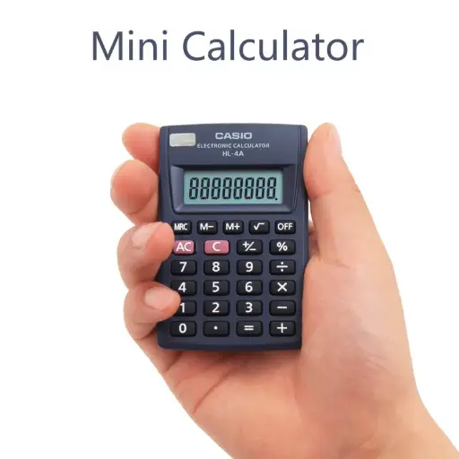 [P4500] Casio HL-4A (8 Digits) Mini Pocket Calculator