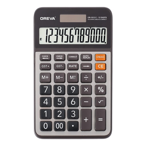[P4462] Oreva GST Calculator OR-1512 C (12 Digit) XXX