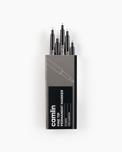 [P4200Blk] Camlin CD Marker Black-Pack Of 10