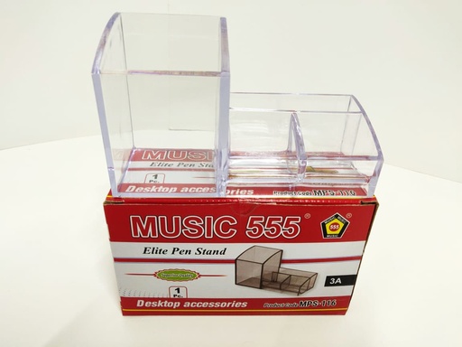 [P3010] Music 555 Acrylic Elite Visiting Card Type Pen Stand