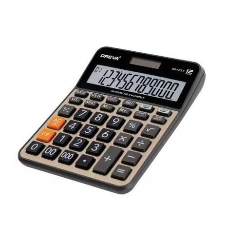 [P4460] Oreva GST Calculator OR-1712-C Large Display (12 Digit)