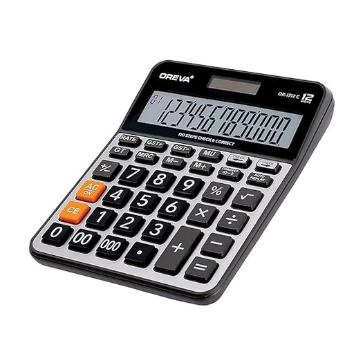 [P4468] Oreva GST Calculator OR-1912 C Large Display (12 Digit)