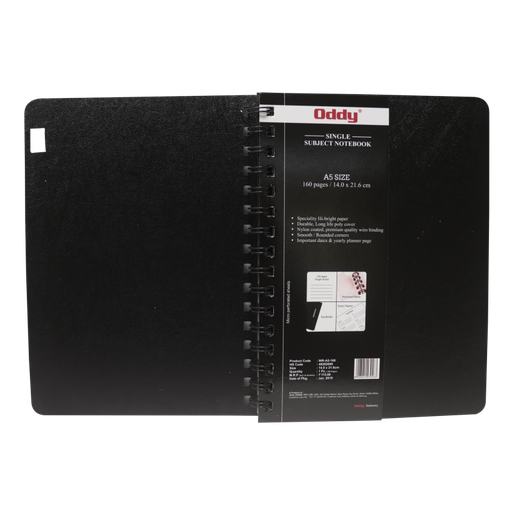[P4682] Oddy Wiro Notebook A5 160 Page Diary (B72)