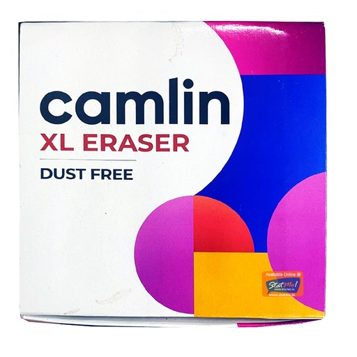 [P3362] Camlin Dust Free Eraser (XL) Big Size-Pack Of 20 (B40)