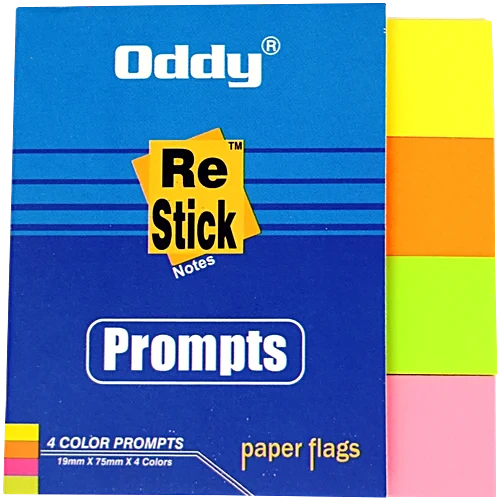 [P3398] Oddy Sticky Notes 1"x3" 4 Colours (B110)