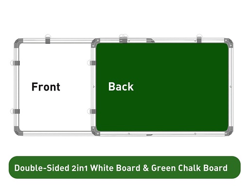 [P4236] White & Green Board 2x3 Feet