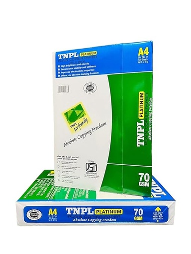 [P1724] TNPL Platinum A4 70 Gsm 2.18 Kg (B10)