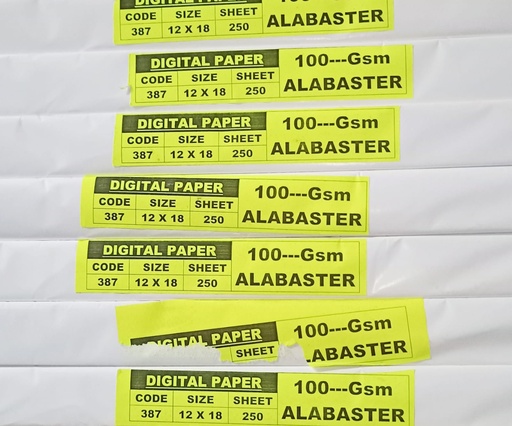 [P1646] Alabaster Digital 12x18 100 Gsm 3.49 Kg-Pack Of 250