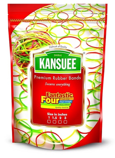 [P3200] Kansuee Premium Rubber Bands 1 Inch 126 Gram