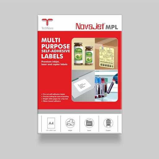 [P2462] Novajet Technova Sticker A4 MPL-40P (B10) XXX