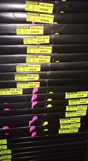 [P1644] 12X18 300 Gsm Gloss 8.4 Kg-Pack Of 200