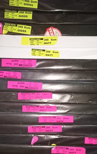 [P1656] 12X18 300 Gsm Matt 8.4 Kg-Pack Of 200
