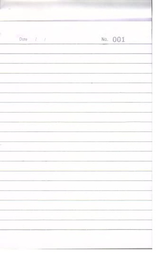 [P4552] Triplicate Book (No.0) Pack Of 10