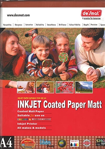 [P4402] Oddy Photo Paper Matt Coated A4 120 Gsm-Pack Of 100