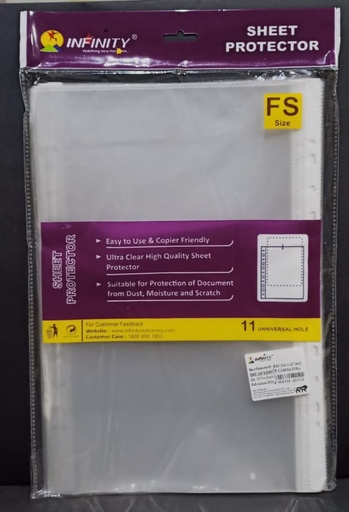 [P4372] Infinity Sheet Protector 100 Micron F/S-Pack Of 50 (B50)