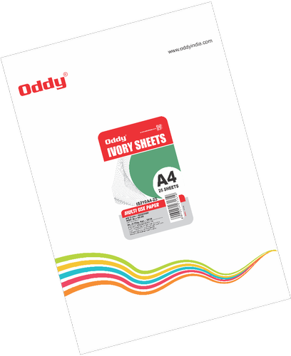 [P3964] Oddy A4 Ivory Sheet 210 Gsm White-Pack Of 25 (IS210A4-25)D