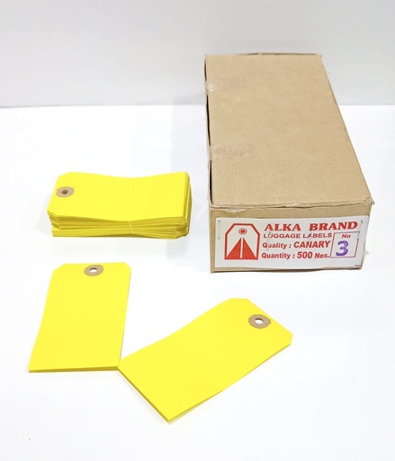 [P3284] Luggage Lable No.3-Pack Of 500
