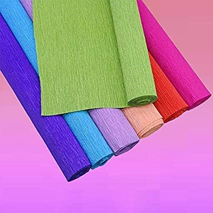 [P3982] Crepe Paper 20 InchX2.5 Metre PlainXXX