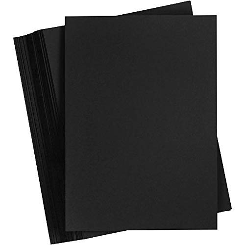 [L1928] (Loose)Black Card 25x36 350 Gsm