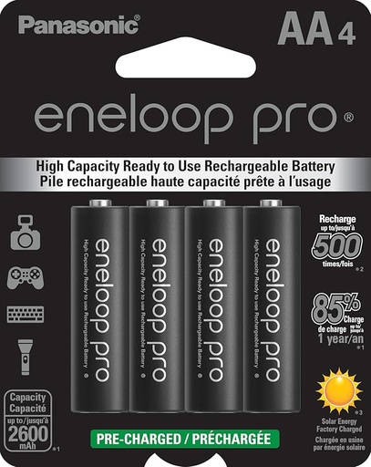 [P4290] Panasonic Rechargeable Battery Cell AA  (Pack Of 04) XXX