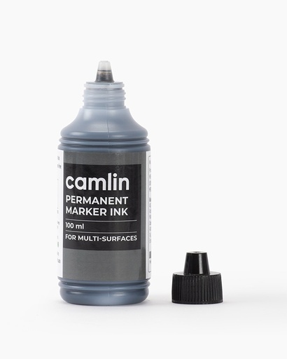 [P4161] Camlin Permanent Marker Ink Black 100ml (B10)