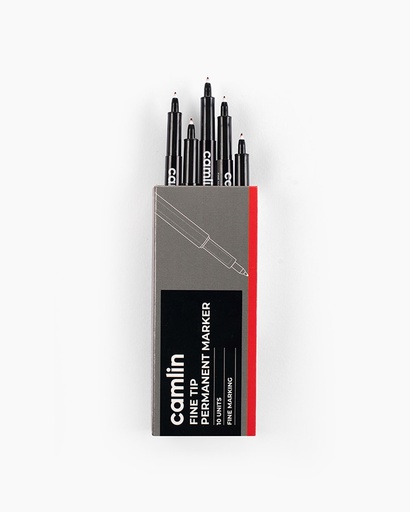 [P4187] Camlin CD Marker Red-Pack Of 10 (B120)