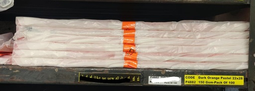 [L4882] Orange Pastel 22x28 180 Gsm-Pack Of 10 (B70)