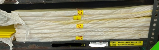 [L4892] Yellow Pastel 22x28 180 Gsm-Pack Of 10
